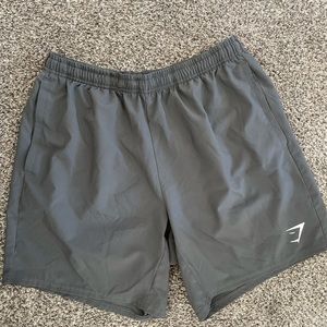 Like new, men’s charcoal grey gymshark shorts